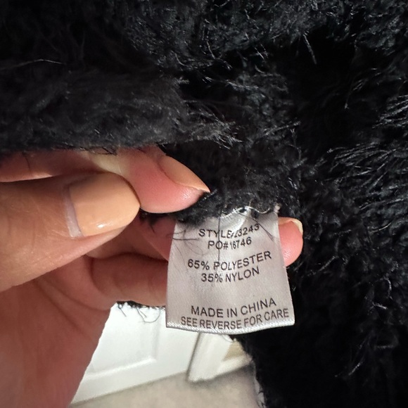 EUC skies are blue Anthropologie fuzzy cardigan - Picture 3 of 4